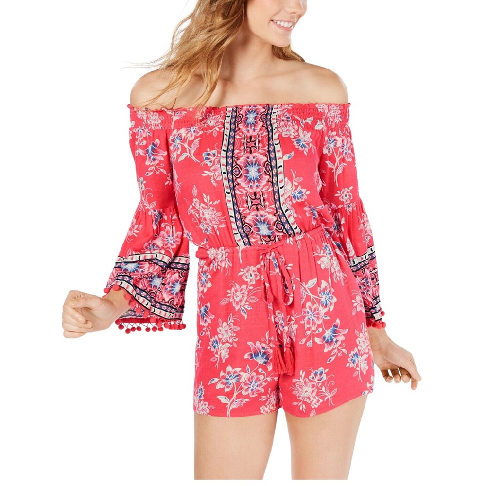 American Rag Size XL Floral Boho Romper